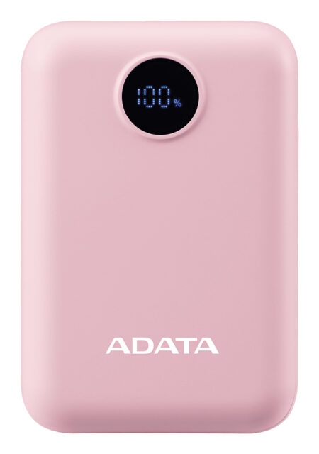 Power Bank Adata Pc10022-12Pk 10.000Mah USB-C/3.7V/15W/Color Rosa
