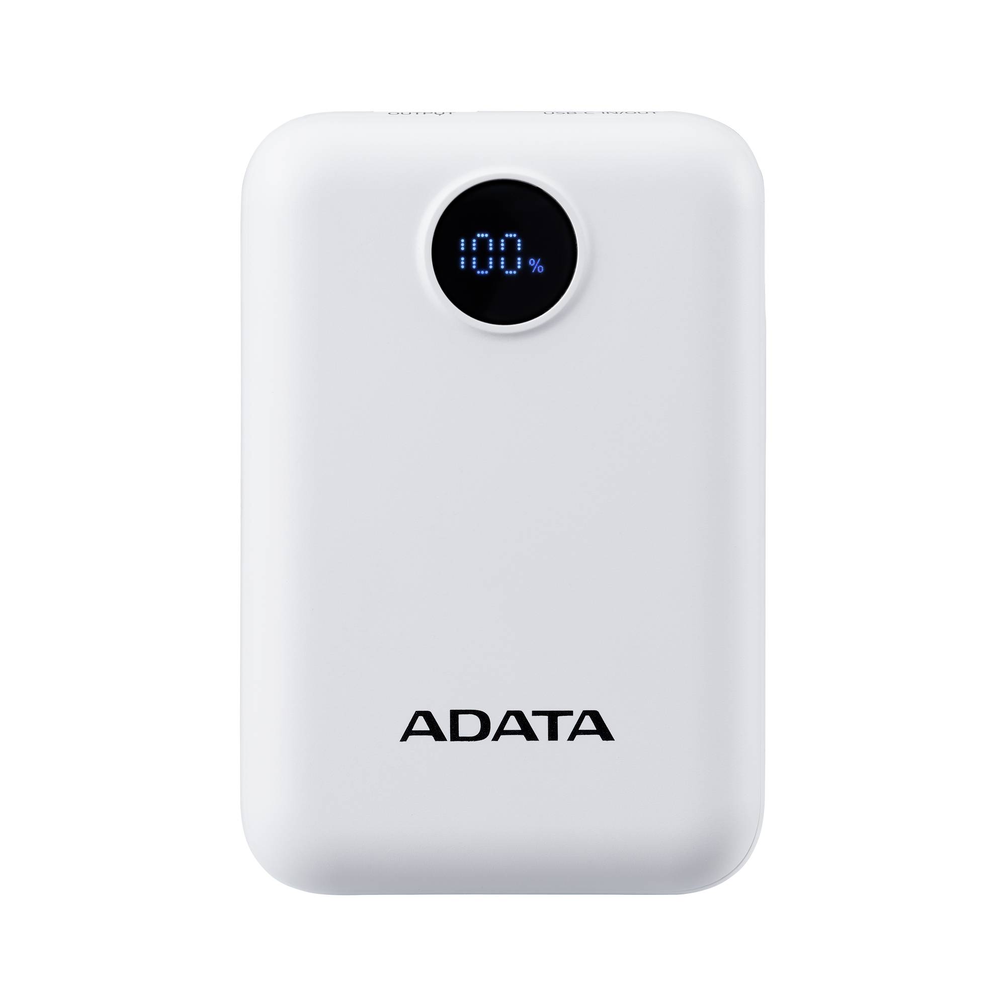 Power Bank Adata Pc10022-12wh 10.000mah Usb-c/3.7v/15w/color Blanco