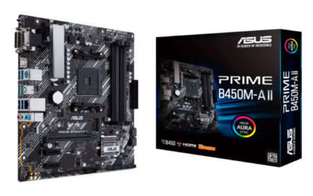 Mb ASUS Prime B450M-A Ii Socket Am4/HDMI/Aura Sync/DVI-D/M.2/Microatx