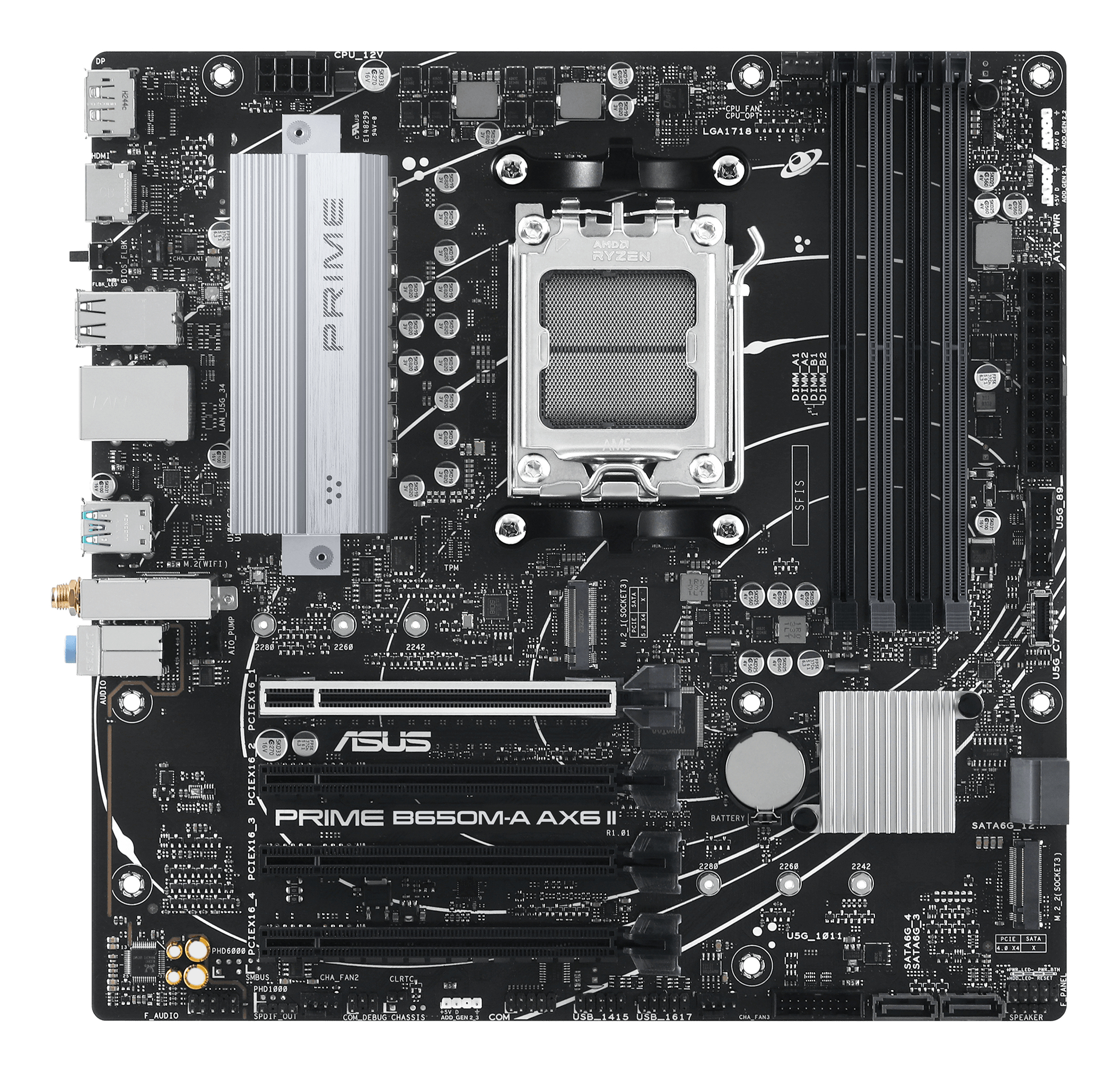 MB ASUS PRIME B650M-A AX6 II SOCKET AM5/4XDDR5/HDMI/DP/PARA AMD/MICRO-ATX