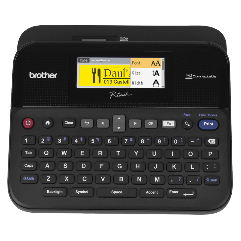 ROTULADOR BROTHER PTD600 LAMINADA C/CONEXION A PC, 3.5 A24MM