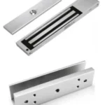 Paquete De Contrachapa Magnetica Zkteco Lm-2805 + Lmb-280U/200Kg A 12Vdc/Señal Nc/Incluye Soporte En U Para Colocacion En Puertas De Vidrio