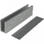 Paquete De Contrachapa Magnetica Zkteco Lmb1805 + Lmb-180U/120Kg/Incluye Soporte De Fijacion En U/Para Instalacion En Puertas De Vidrio O Cristal Templado