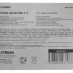 Bateria Alcalina Steren Bat-9V/6 9V, 150Mah, 6 Pzas