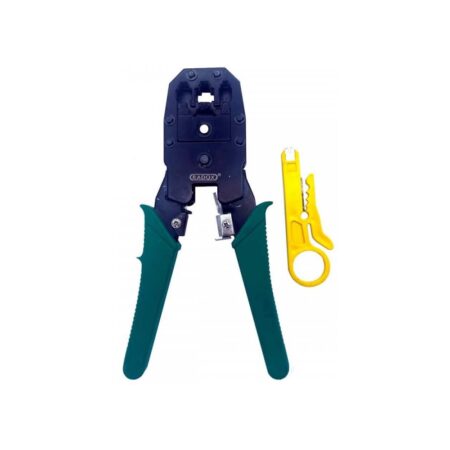 Kit Ponchadora Jack RJ45 12 En 1 Para Reparacion De Red