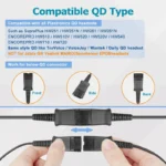 Cable De Conexion De Qd Addasound Dn1011 Tipo Poly A USB-A/Con Controles De Volumen, Mute Y Llamada/Compatible Con Serie Crystal De Addasound