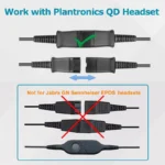 Cable De Conexion De Qd Addasound Dn1011 Tipo Poly A USB-A/Con Controles De Volumen, Mute Y Llamada/Compatible Con Serie Crystal De Addasound