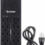 Regulador Steren Reg-2050 2000 Watts/90-145V/140J/8 Contactos/Negro
