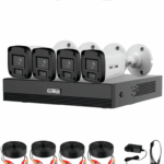 Kit Turbohd Saxxon Sua-Kit/Xvr1E04-I/4-B20P-0280B/4 Canales Hdcvi 1080P/4 Camaras B20P 2.8Mm/Grabador Soporta Hasta 5 Canales IP/Deteccion De Movimiento Inteligente/Policarbonato