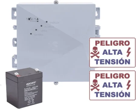 Kit De Energizador De 12,000Volts-.9Joules, 2500Mt Lineales De Proteccion Yonusa Sysngv2-Kit