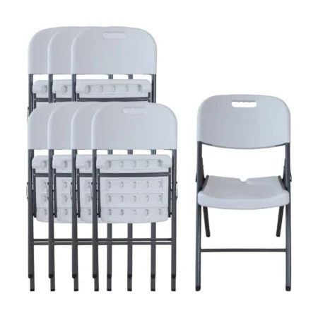 Set De 6 Sillas Plegables Styrka Sipl02 Color Negro/275Kg/Plastico Reforzado
