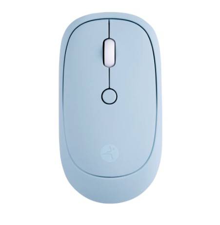 Mouse Inálambrico Techzone Terminado Rubber Silencioso Color Azul