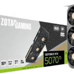T/VIDEO ZOTAC GAMING GEFORCE RTX 5070 TI SOLID OC/16GB GDDR7/PCI-E 5.0/HDMI/DP/3 FAN/ZT-B50710J-10P
