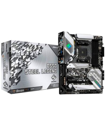 Mb Asrock B550M Steel Legend Socket Am4 Para Ryzen, 4Xddr4/Gigabit/Matx