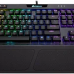 Teclado Mecanico Gamer Corsair K70 Rgb Mk.2 Cherry Mx Red, Negro, Español, Ch-9109010-Sp