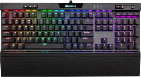 Teclado Mecanico Gamer Corsair K70 Rgb Mk.2 Cherry Mx Red, Negro, Español, Ch-9109010-Sp