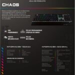 TECLADO MECANICO GAMING CHAOS BALAM RUSH BR-922944, ALAMBRICO, RGB SPECTRUM