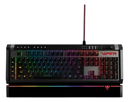 Teclado Mecanico Gamer Rgb LED Patriot Viper V770 Kailh Alambrico, Negro, Ingles, Pv770Mrumxgm