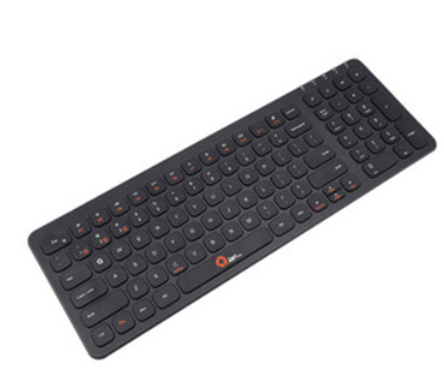 Teclado Inalambrico Qian Sheji Qactb18003 Bluetooth Negro