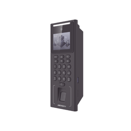 Terminal Facial Min Moe WiFi Hikvision Ds-K1T321Mfwx-B Con Bateria De Respaldo/Acceso Y Asistencia/Administrable Por Smartphone O Nube/500 Rostros Y Lector De Tarjetas Mifare/3,000 Huellas/3,000 Tarjetas/Hik-Ia