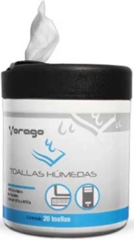 Toallas Limpiadoras Humedas Vorago Cln-102, 20 Toallas