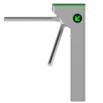Torniquete Bidireccional Zkteco Mts1000/Acero Sus304/110V/25 X Min/Carril 50Cm/Exterior Protegido/2 Millones De Ciclos/No Cuenta Con Lectores Y Panel/Compatible Con Equipos De Rostro/Palma/Huella/Tarjeta/Codigo Qr