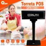 Torreta Pos Qian Qpa17001, Pantalla 190X60Mm Azul/Verde