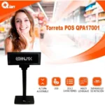 Torreta Pos Qian Qpa17001, Pantalla 190X60Mm Azul/Verde
