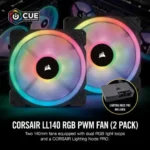 Ventilador Corsair Ll140Rgb Luz Dual, 140Mm, Negro, Co-9050073-Ww