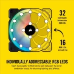 Ventilador Corsair Ll140Rgb Luz Dual, 140Mm, Negro, Co-9050073-Ww