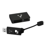 Lector De Memorias Externo USB Vorago Cr-101 Color Negro 480Mbit/S