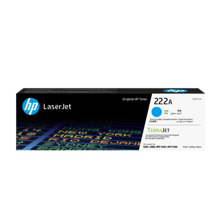Toner HP 222A Para Laserjet Pro Mfp3303/Mfp3388/Color Cian/W2221A