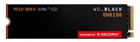U. Estado Solido SSD M.2 2Tb Wd Wds200T1X0M Black Sn8100/PCI-Express 5.0