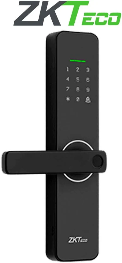 Cerradura Inteligente Zkteco Ml100 Bidireccional/Con Sensor De Huella Digital/Codigos Aleatorios Con App/300 Usuarios/WiFi/Compatible Con Zsmart
