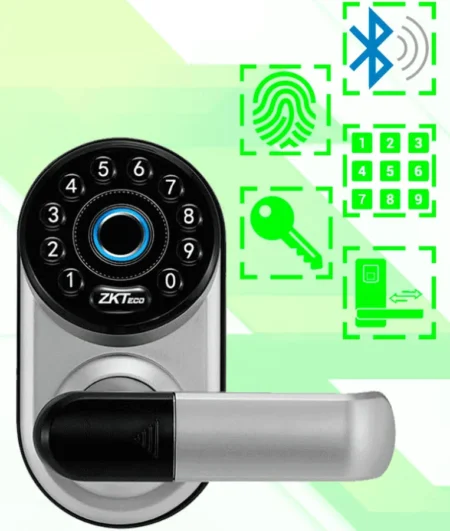 Cerradura Inteligente Con Teclado Zkteco Ml200/Bluetooth/100 Usuarios/Compatible Con App Zsmart