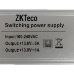 Fuente De Poder Zkteco Tpm005B/Para Gabinete Zkteco Gabmet Zkt065003/110V De Entrada/12V De Salida/Compatible Con Paneles Inbio