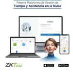 Licencia De Asistencia En La Nube Zkteco Bio Time Cloud 2.0 Enterprise/Para 300 Empleados/40 Terminales/450000 Eventos/300 Cuentas De App/Suscripcion Por Un Año