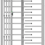 Torniquete Modular De Altura Completa Zkteco Fht3300/Acero Inoxidable Sus304/IP54/Compatible Con 110/220Vca/3 Barras De Giro/Alta Durabilidad/Capacidad De 20 Personas Por Minuto