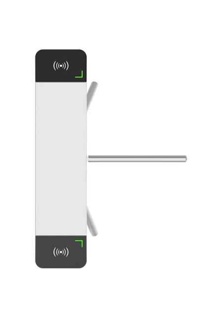 Torniquete Tipo Puente Bidireccional Zkteco Ts2000Pro/Diseño Delgado/Acero Sus304/Carril 50Cm/25-48 Accesos X Min/110V/Exterior Protegido/Indicador LED/Desbloqueo Sin Energia/No Cuenta Con Lectores Panel