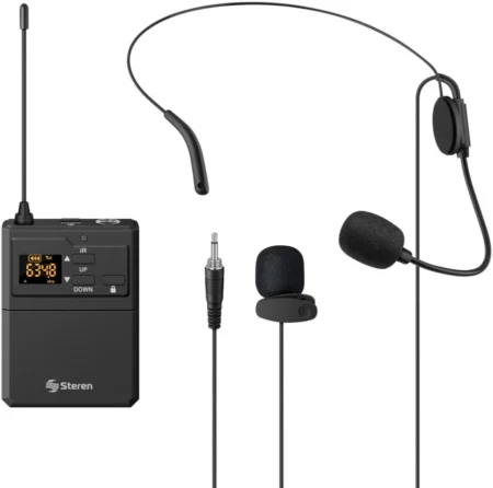 Sistema De 2 Microfonos Steren Mic-8020/Inalambricos/Uhf