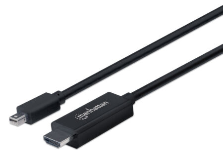 Cable Mini Displayport A HDMI 1080P Manhattan 153225 De 1 Metro, Color Negro