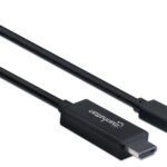 Cable Mini Displayport A HDMI 1080P Manhattan 153225 De 1 Metro, Color Negro