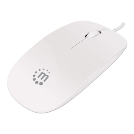Mini Mouse Optico Manhattan 177627 Interfase USB Blanco