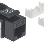 Conector Jack RJ45 Cat5E Negro De Impacto Intellinet 210416