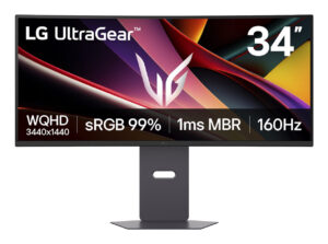 MONITOR 34" LG ULTRAGEAR LCD/CURVO/PANEL VA/HDMI/DP/BOCINAS/FREESYNC PREMIUM/COLOR NEGRO/34G600A-B