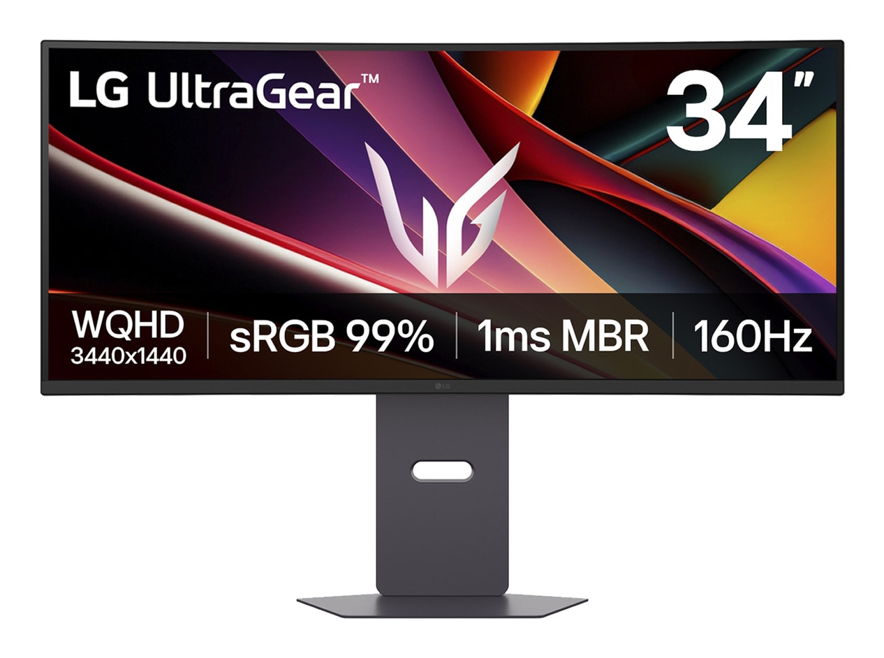 Monitor 34" Lg Ultragear Lcd/curvo/panel Va/hdmi/dp/bocinas/freesync Premium/color Negro/34g600a-b