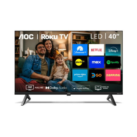 Smart Tv 40″ AOC 40S5045/HD 1920X1080/Rokutv/HDMI/USB/Color Negro