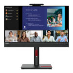 Monitor Lenovo Thinkvision T24V-30 - Pantalla IPS FHD De 23, 8 Pulgadas(1920 X 1080), 1Xhdmi1.4, 1X DP 1.2, 1Xvga, Cámara, Garantía 3 Años Con Fabricante