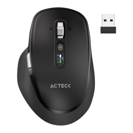 Mouse Inalámbrico Multidispositivo Virtuos Pro Ultra Mi777 Acteck Batería Recargable 500 Mah -