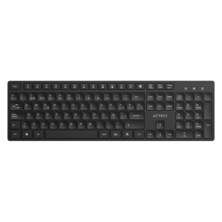 Teclado Inalambrico Acteck Vantage Aero Ti555/Español/Negro/AC-943468